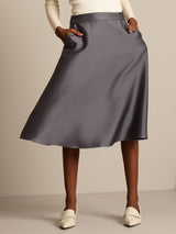 [Gray] SilkSilky  Skirt 003