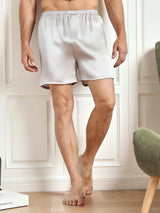 [Silver] SilkSilky  Men's Sleep Shorts 004