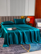 [Teal] SilkSilky  22Momme Pure Silk Bedding Set 005,