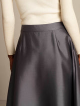 [Gray] SilkSilky  Skirt 004