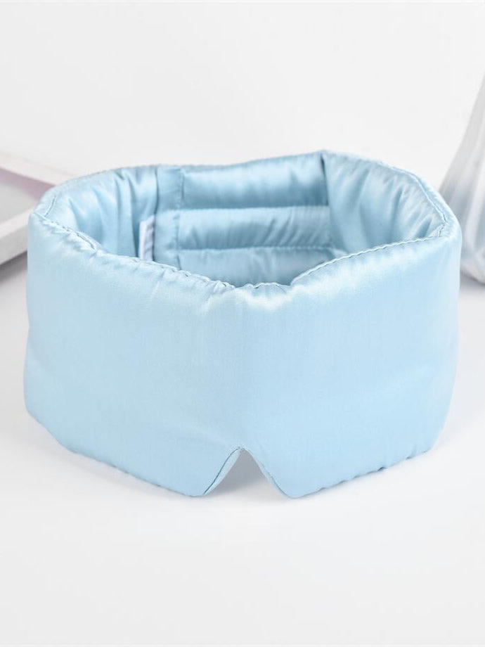 [Light Blue] SilkSilky  19Momme Pure Silk Eye Mask 004
