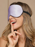 SilkSilky US 19Momme Pure Silk Eye Mask Lavender 003