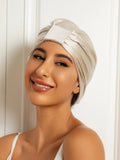 SilkSilky  Pure Silk Sleep Cap Beige 002