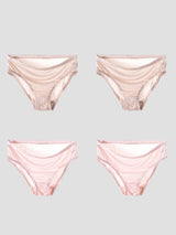 [Beige+LightPink] SilkSilky Silk Knitted Panty 003