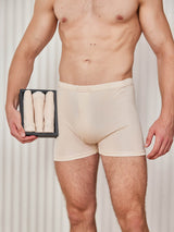 [Beige] SilkSilky  100% Silk Jersey Men's Underwear 003