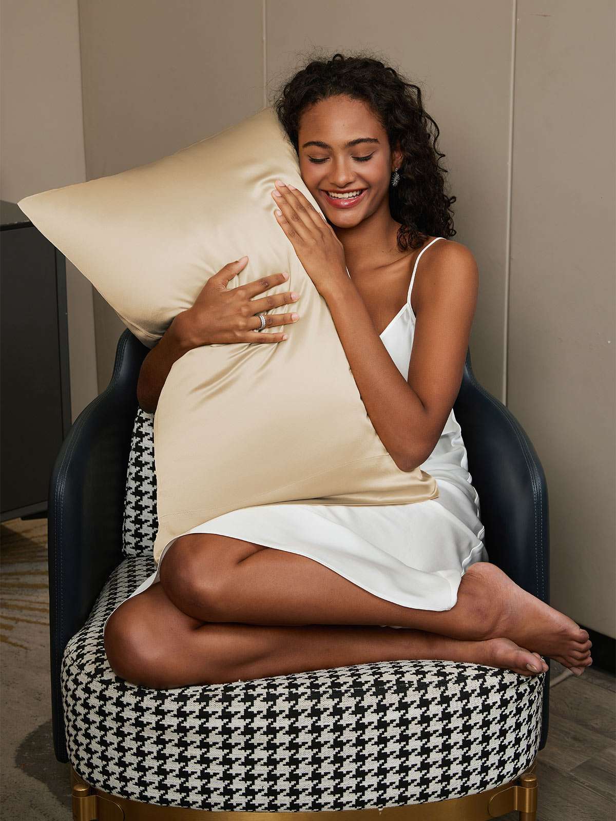 [Beige] SilkSilky 22Momme Pure Silk Pillowcase 002