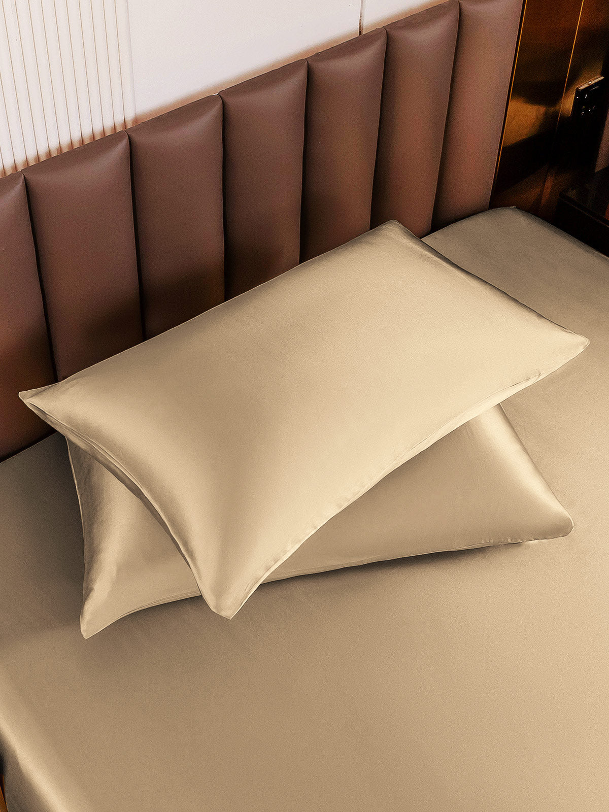 [Beige] SilkSilky 22Momme Pure Silk Pillowcase 004
