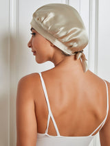 [Beige] SilkSilky  Sleep Cap 002