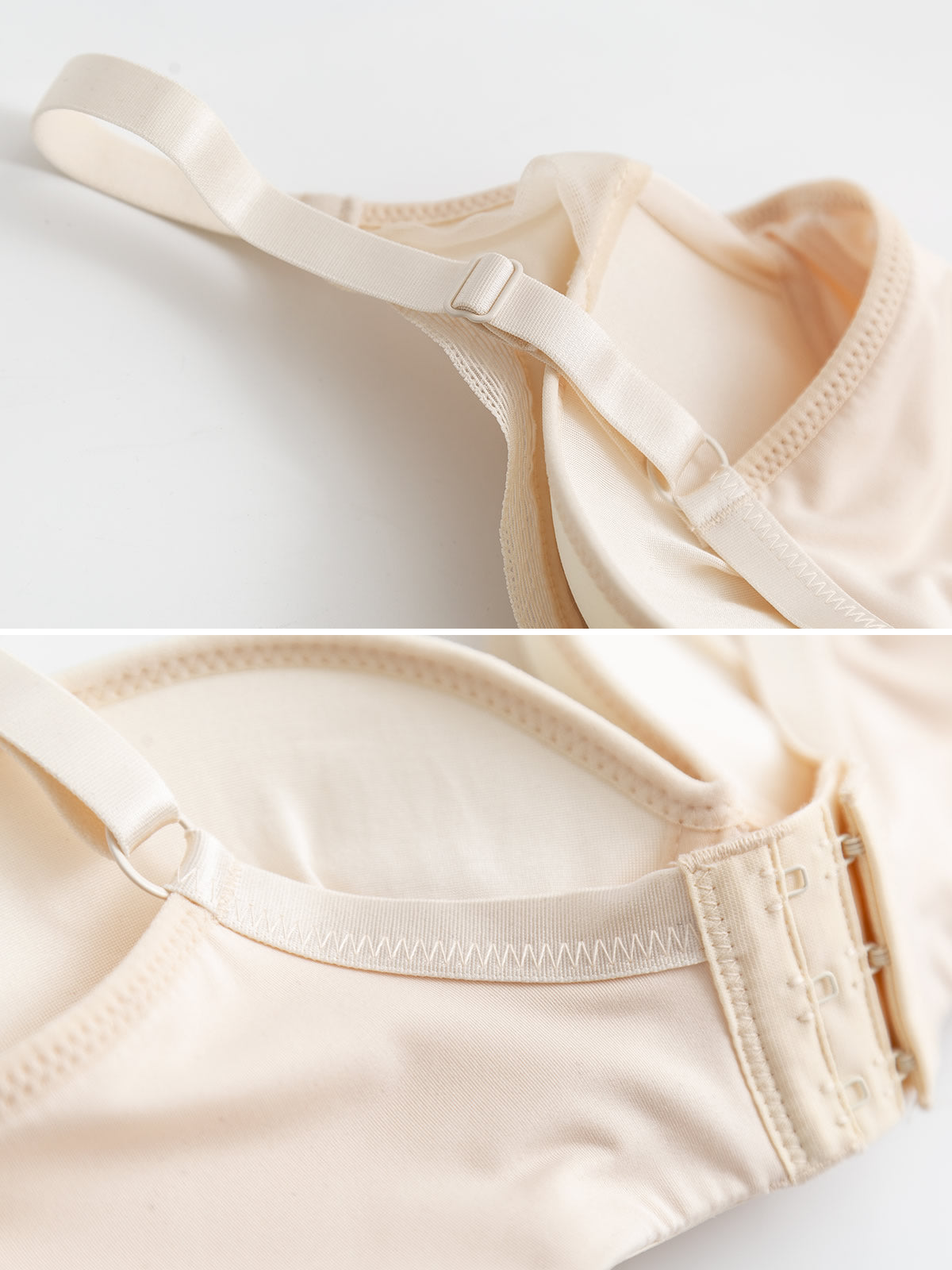 [Beige] SilkSilky Silk Knitted Bra 006