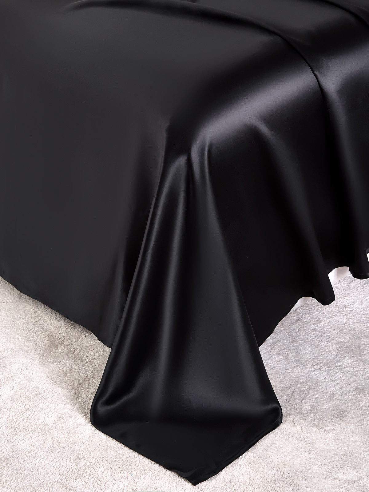[Black] SilkSilky 19Momme Pure Silk Bedding Set 003
