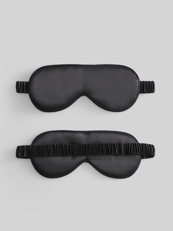 [Black] SilkSilky 19Momme Pure Silk Eye Mask 005