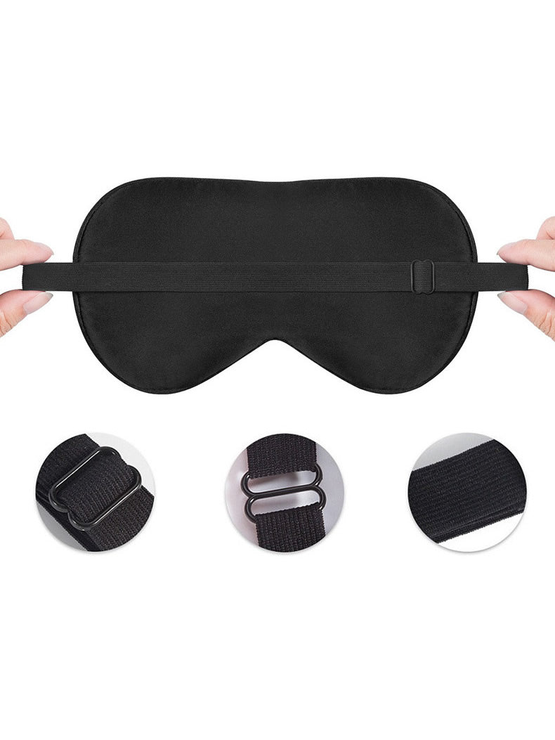 [Black] SilkSilky  19Momme Pure Silk Eye Mask 006