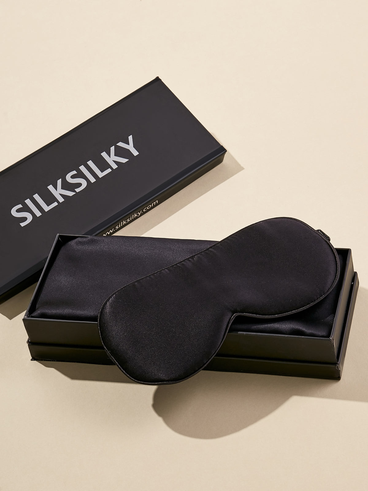 [Black] SilkSilky 19Momme Pure Silk Pillowcase Set 001