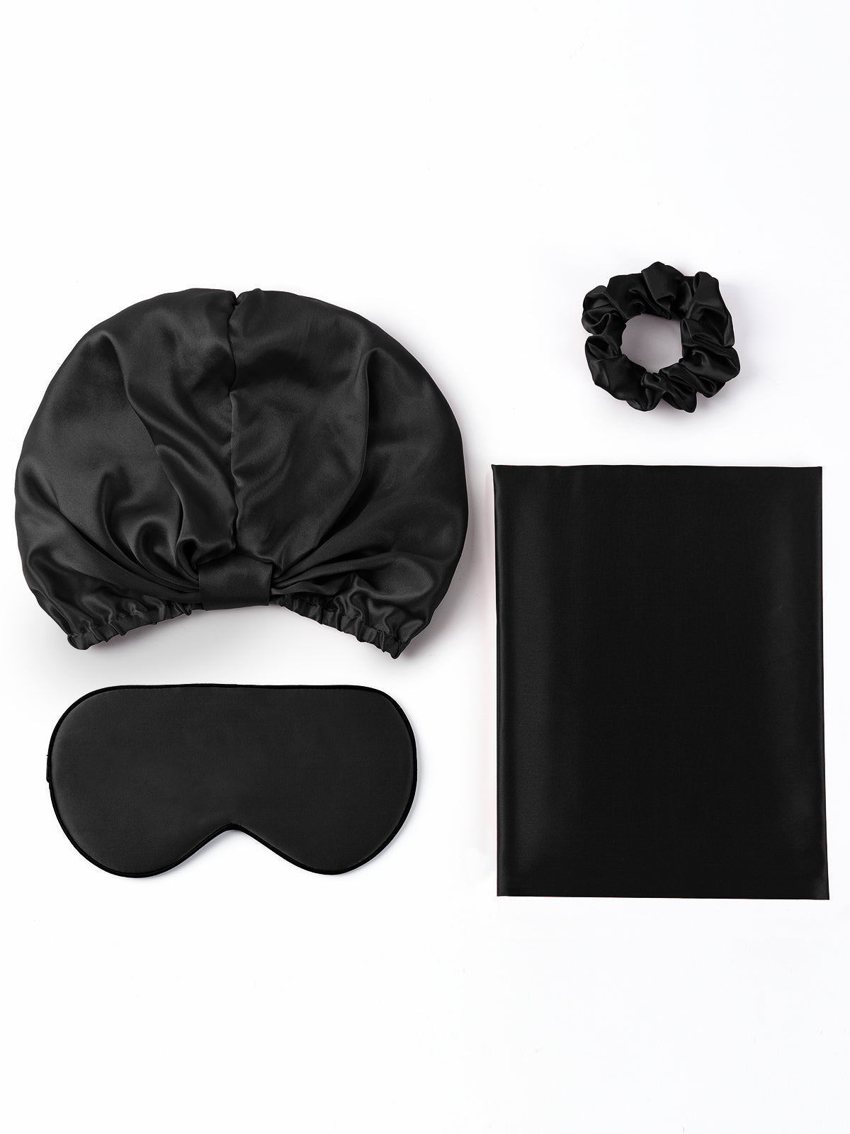 [Black] SilkSilky 19Momme Pure Silk Pillowcase Set 001
