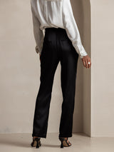 [Black] SilkSilky 19Momme Silk Womens Pants 002