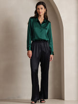 [Black] SilkSilky  Women's Pants 007