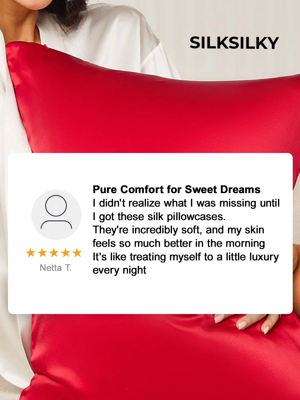 [Black] SilkSilky 30Momme Pure Silk Pillowcase 004