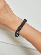 [Black] SilkSilky  Scrunchie 001