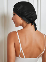 [Black] SilkSilky  Sleep Cap 003
