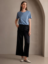 [Black] SilkSilky  Women's Pants 006