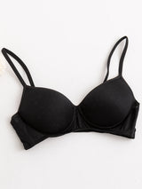 [Black] SilkSilky  Silk Jersey Bra 006