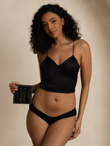 [Black] SilkSilky  19Momme Panty 001