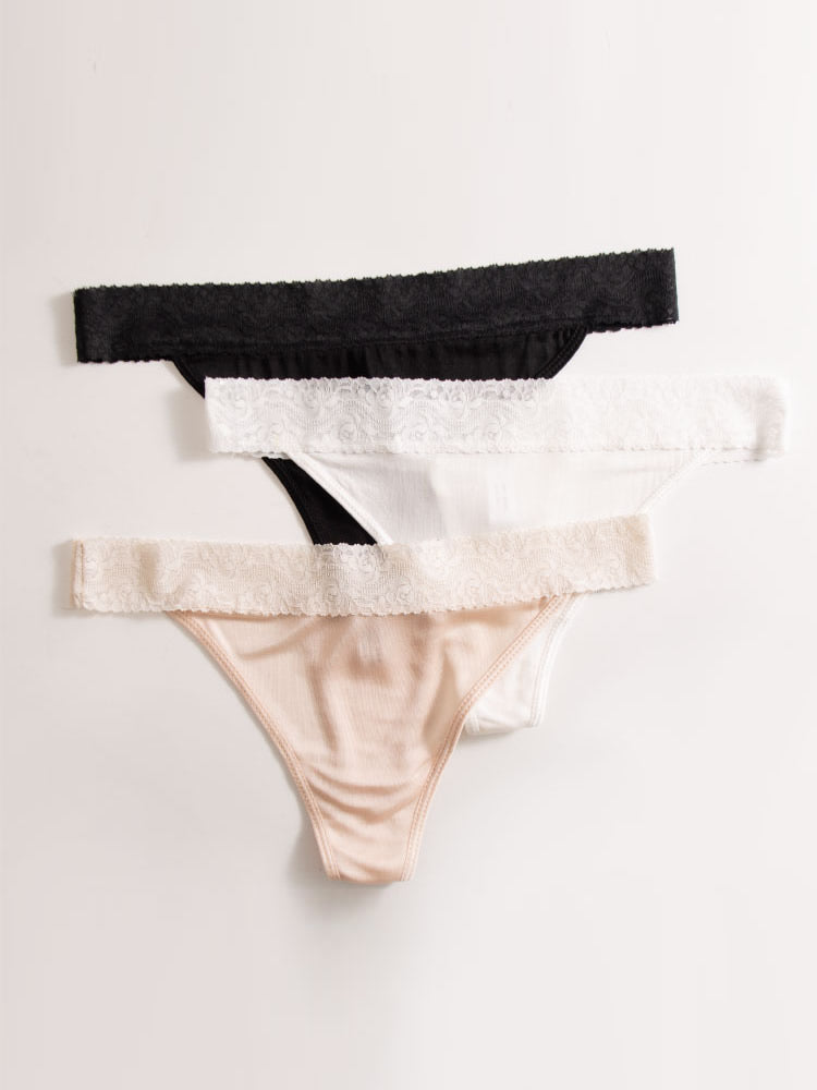 [Black] SilkSilky  Silk Knitted Panty 007