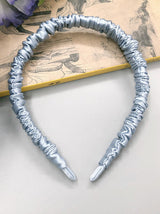 [Blue] SilkSilky  19Momme Scrunchie 003