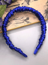 [Blue] SilkSilky  19Momme Scrunchie 006