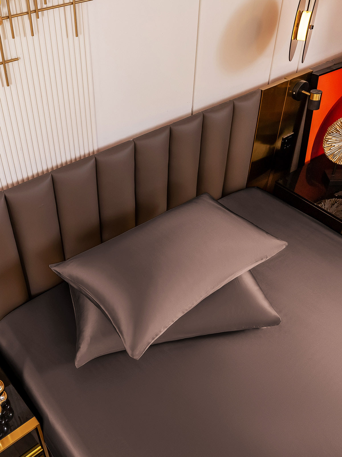 [Brown] SilkSilky 19Momme Pure Silk Pillowcase 004