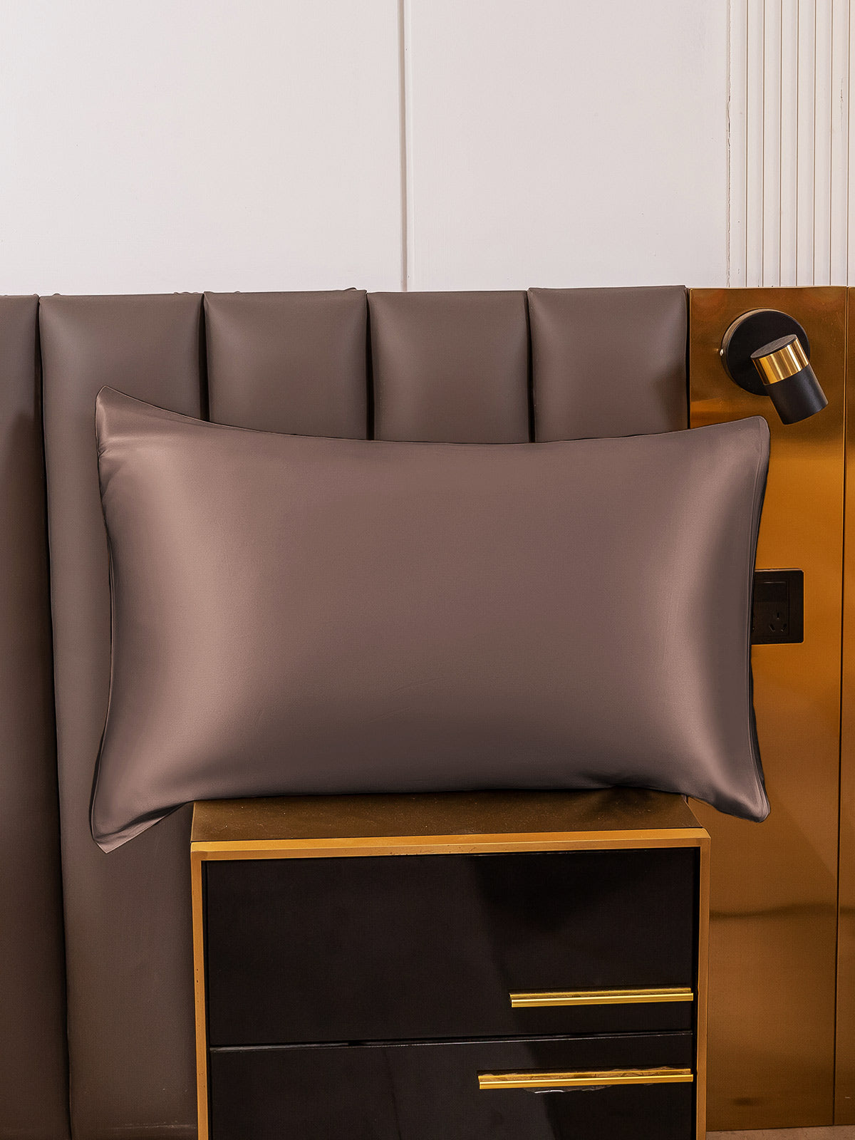 [Brown] SilkSilky 19Momme Pure Silk Pillowcase 005