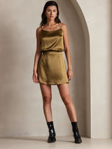 [Brown] SilkSilky  Skirt 005