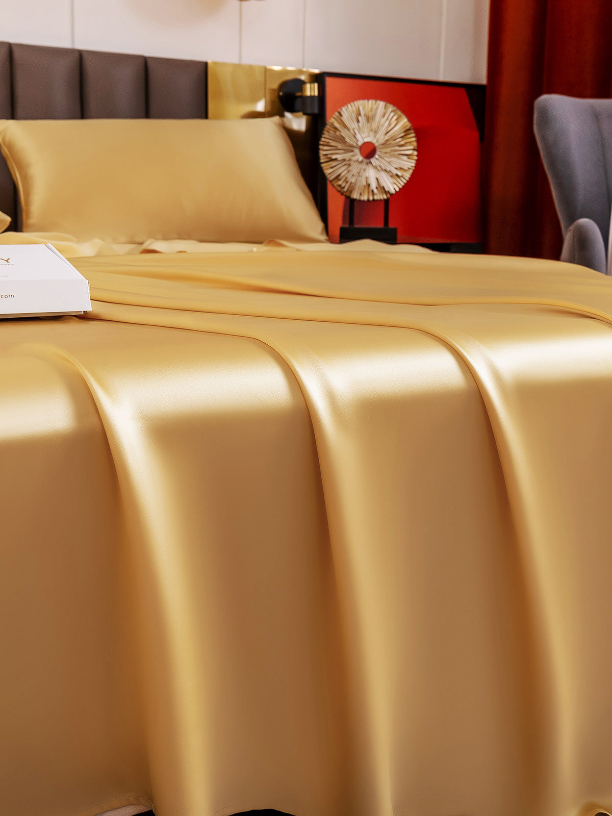 [Champagne] SilkSilky 19Momme Pure Silk Bedding Set 003