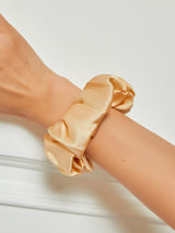[Champagne] SilkSilky  Scrunchie 001