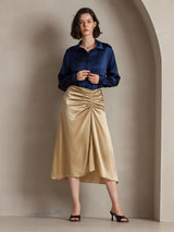 [Champagne] SilkSilky  19Momme Skirt 004
