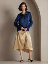 [Champagne] SilkSilky  19Momme Skirt 005