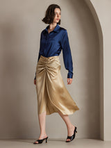 [Champagne] SilkSilky  19Momme Skirt 006