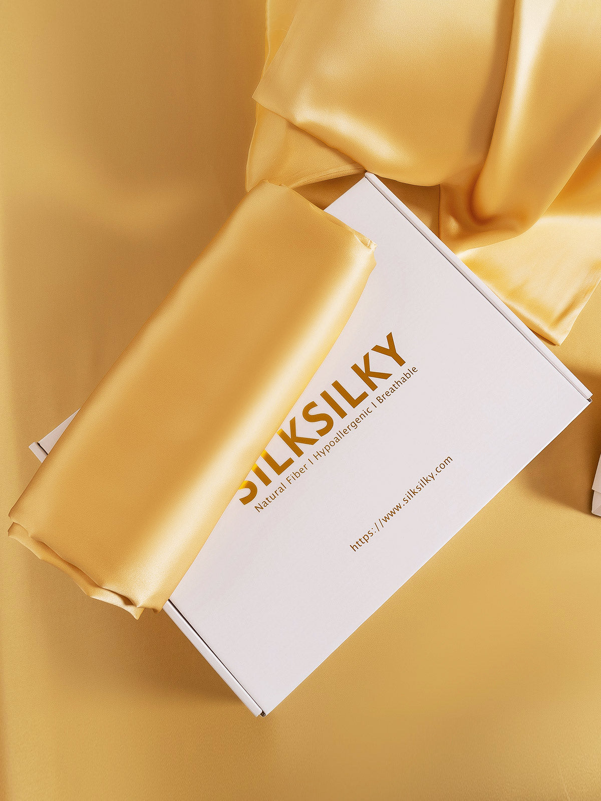 [Champagne] SilkSilky 22Momme Pure Silk Pillowcase 006