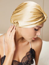 [Champagne] SilkSilky  Sleep Cap 002