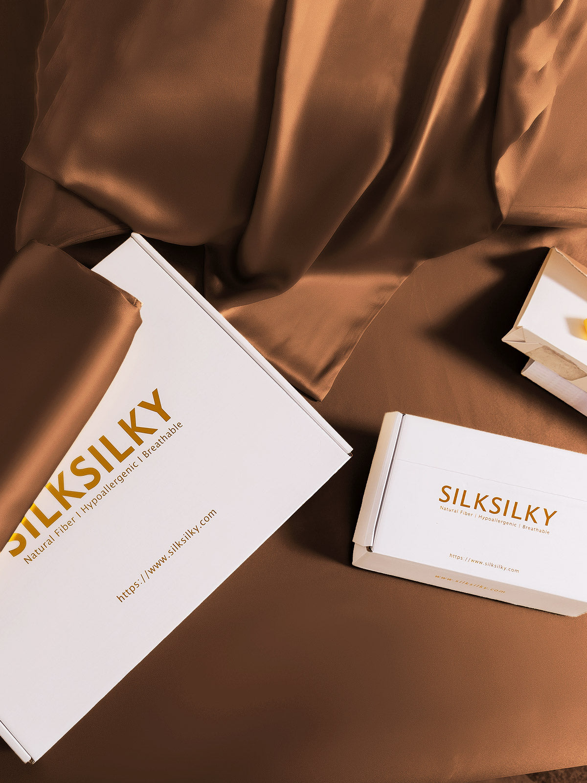 [Coffee] SilkSilky 19Momme Pure Silk Pillowcase 007
