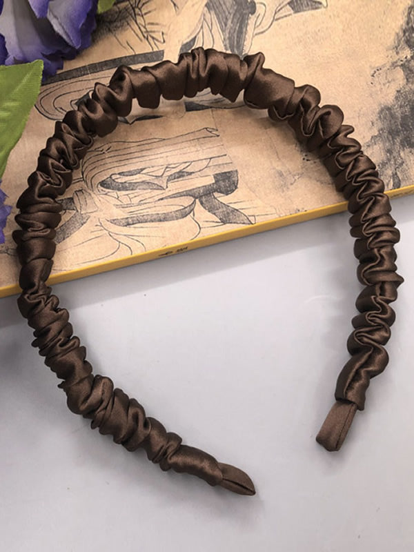 [Coffee] SilkSilky 19Momme Pure Silk Scrunchie 003