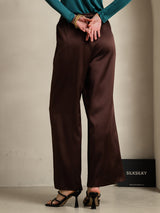 [Coffee] SilkSilky  Women's Pants 002