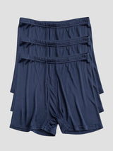 [Dark Blue] SilkSilky  100% Silk Jersey Men's Underwear 003