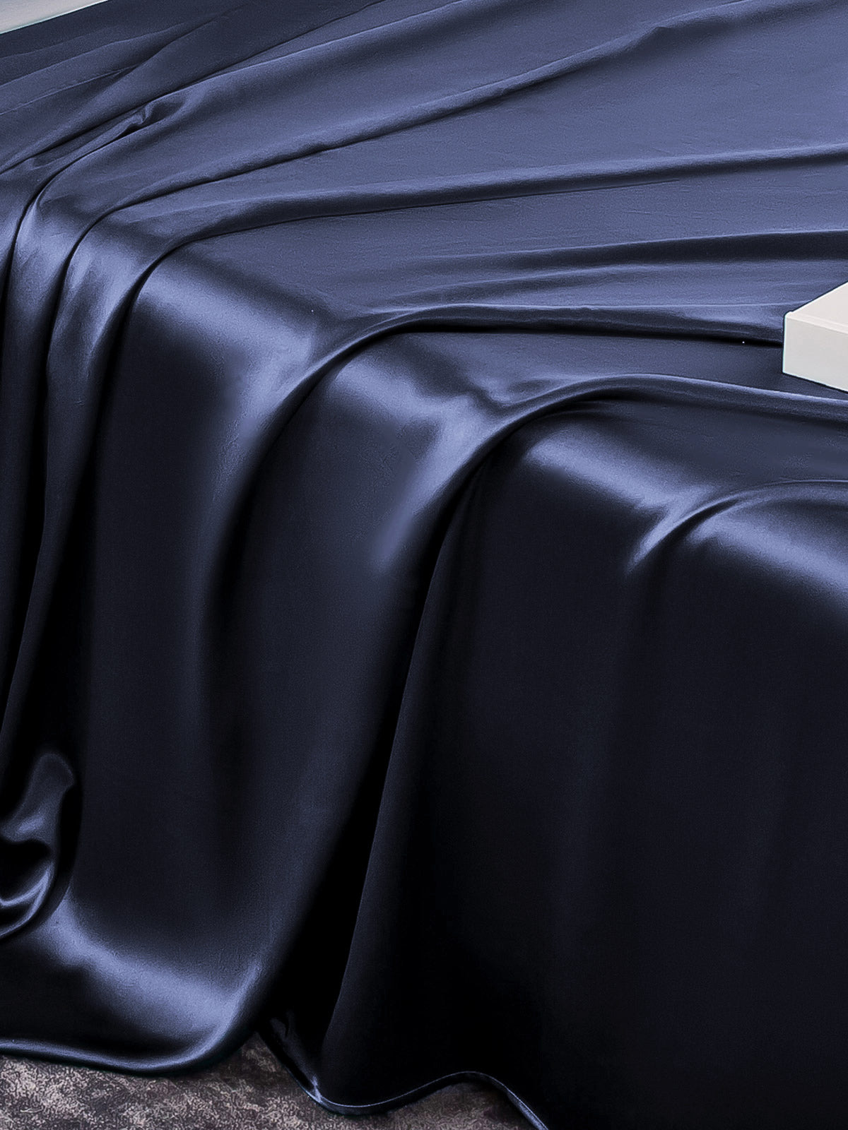 [Dark Blue] SilkSilky 19Momme Pure Silk Bedding Set 005