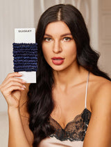 [Dark Blue] SilkSilky  Scrunchie 001