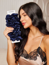 [Dark Blue] SilkSilky  Scrunchie 002