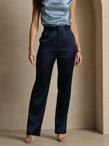 [Dark Blue] SilkSilky 19Momme Silk Womens Pants 003