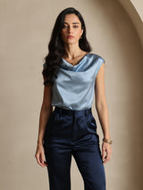[Dark Blue] SilkSilky 19Momme Silk Womens Pants 009