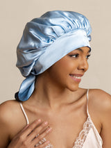 [Dark Blue] SilkSilky  Sleep Cap 007