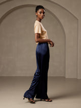 [Dark Blue] SilkSilky  Women's Pants 005